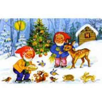  Sü Weihnachts-Geldgeschenkkarte; 105 x 65 mm; Zwerge; 23-4501 