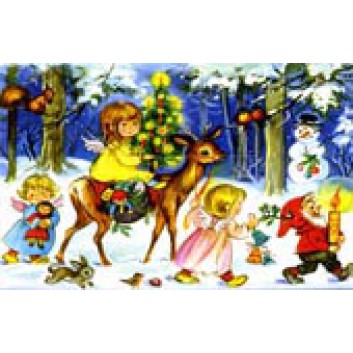  Sü Weihnachts-Geldgeschenkkarte; 105 x 65 mm; Winterkinder; 23-4506 