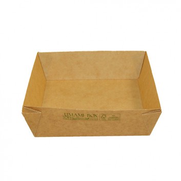  Snackbox-Tray L (niedrig) braun; L: Boden: 154x154 x 50/oben: 177x177mm; Umami; braun; Zellulose; ArtNr.: 63764 / KatNr.: 3535863764 