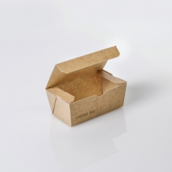  Snack Box S Greet braun; 127 x 65 x 55 mm; Greet, braun; braun mit Druck 