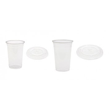  Duni Becher und Deckel rPET; 250 ml / 500 ml; klar; rPET = bis 100% recycelte Altprodukte; 250 ml; 300 ml 