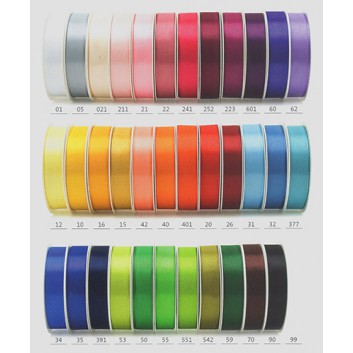  GoldiDecor Geschenkband Standard; 25 mm x 50 m; Taft: uni; vieleFarben; Textilband (Taftband); ohne Draht; Stoffband mit echter Webkante 