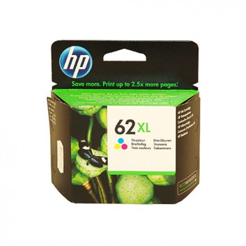  HP Original Tintenpatrone; HP62XL; C2P07AE=#62XL; 3-farbig; 12 ml; 415 Seiten; geeignet für Office Jet 5740 e-AiO 