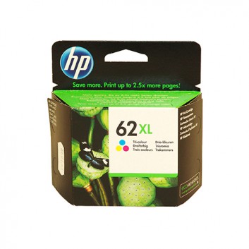  HP Original Tintenpatrone; HP62XL; C2P07AE=#62XL; 3-farbig; 12 ml; 415 Seiten; geeignet für Office Jet 5740 e-AiO 