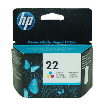  HP Original Tintenpatrone; HP22; C9352AE=#22; 3-farbig; 5 ml; 165 Seiten; geeignet für Deskjet 3920, 3940, D1360 