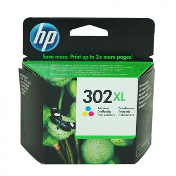  HP Original Tintenpatrone; #302XL; F6U67AE; 3-farbig; 330 Seiten; geeignet für DeskJet 1110, 2130, 3630 