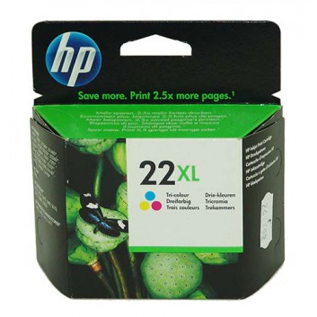  HP Original Tintenpatrone; HP22XL; C9352CE=#22XL; 3-farbig; 11ml; 415 Seiten; geeignet für Deskjet 3920, 3940, D1360 