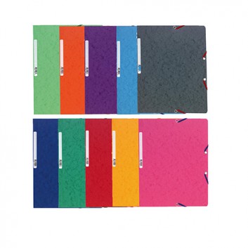  Exacompta Eckspanner Nature Future; verschiedene Farben; für DIN A4; Manila-Karton; 400 g/qm; ca. 250 Blatt; mit Gummizugverschluß über den Ecken 