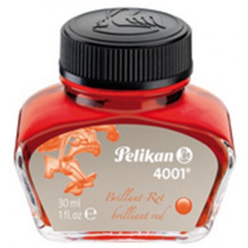  Pelikan Tintenfäßchen; rot; 30 ml; Glasflasche; für Konvektorfüller und Handlettering 