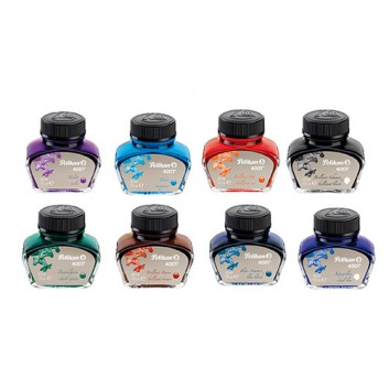  Pelikan Tintenfäßchen; 8 Farben; königsblau: auswaschbar, löschbar; 30 ml; Glasflasche; für Konvektorfüller und Handlettering 