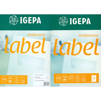  ContiLabel Etiketten; verschiedene Formate; weiß; Papier; permanent; für Inkjet-, Laserdrucker und Kopierer; 100 Blatt 