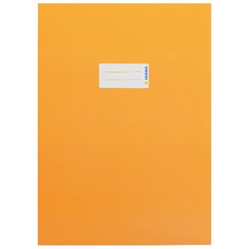  HERMA Heftschoner Karton; DIN A4; uni, leicht glänzend; orange; 19747; Karton, extrastark; mit Beschriftungsetikett 