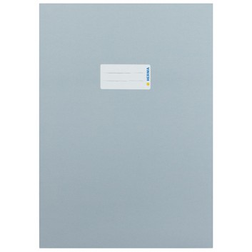  HERMA Heftschoner Karton; DIN A4; uni, leicht glänzend; grau; 19757; Karton, extrastark; mit Beschriftungsetikett 