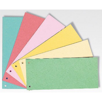  Staufen Trennstreifen; viele Farben; 240 x 105 mm; vollfarbig; Karton 180 g /qm; 2fach Lochung; 100 Blatt; B x L 