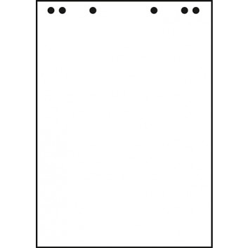  Flipchartblock Recycling, 80g, 20 Blatt; 68 x 99 cm; blanko gerollt 