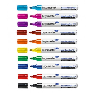  Legamaster TZ 1 Board-/Flipchartmarker; verschiedene Farben; 1,5 - 3 mm; Rundspitze, austauschbar; leicht abwischbar, nachfüllbar 