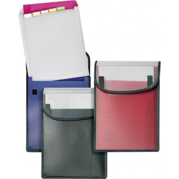  VELOFLEX Sammelbox VELOBAG Kompakt; verschiedene Farben; für DIN A4; Polypropylen; ca. 55 mm; mit Klettverschluß; inkl. 6-tlg. Fächereinsatz 