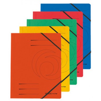  Falken Eckspanner; verschiedene Farben; für DIN A4; Colorspan-Karton; 355 g/qm; ca. 250 Blatt; mit Gummizugverschluß über den Ecken 