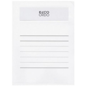  ELCO Ordo volumino - Papier-Sammelmappe; weiß; für DIN A4 - 231 x 313 + 15 mm; FSC-Papier 120 g/qm + Folienfenster; ca. 100 Blatt a 80 g/m² 