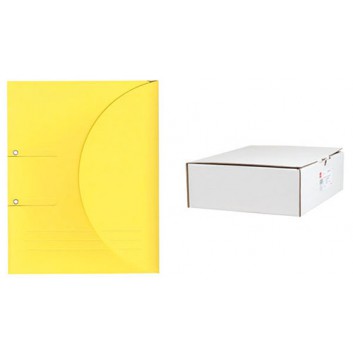  ELCO Ordo collecto - Ordner-Ablagemappen; intensiv gelb; für DIN A4 - 231 x 313 mm; FSC-Karton 315 g/qm; mit 20 mm Seitenfalte; mit Klettverschluß 