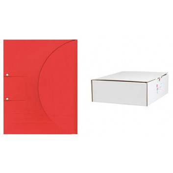  ELCO Ordo collecto - Ordner-Ablagemappen; intensiv rot; für DIN A4 - 231 x 313 mm; FSC-Karton 315 g/qm; mit 20 mm Seitenfalte; mit Klettverschluß 