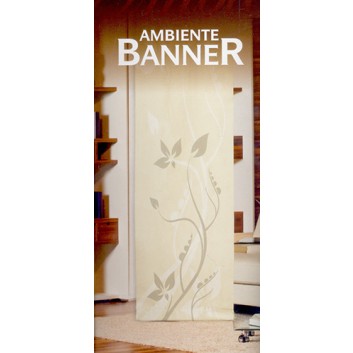  Kögler Ambientebanner creme; 175 x 50 cm (LxB); Vlies; Blumendekor 