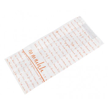  Papier-Faltenbeutel; 12 + 5 x 24 cm; 