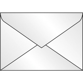  Sigel Briefumschläge, Kleinpackung; 114 x 162 mm (C6); transparent weiß; ohne Fenster; nassklebend; Spitzklappe; 100 g/qm 