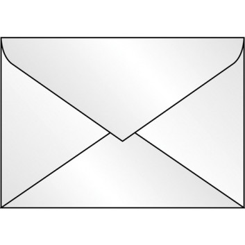  Sigel Briefumschläge, Kleinpackung; 114 x 162 mm (C6); transparent weiß; ohne Fenster; nassklebend; Spitzklappe; 100 g/qm 