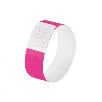  Sigel Identkontroller Armband 'supersoft'; neon pink; wasserbeständig;  inkl. Etiketten; Tyvek reißfest; 255 x 25 mm 