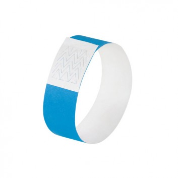  Sigel Identkontroller Armband 'supersoft'; neon blau; wasserbeständig;  inkl. Etiketten; Tyvek reißfest; 255 x 25 mm 