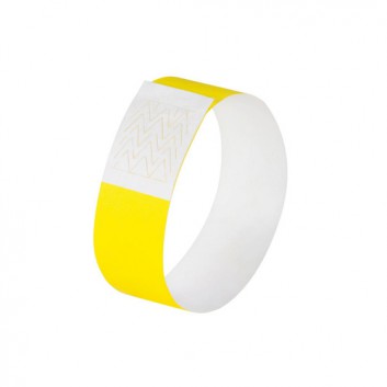  Sigel Identkontroller Armband 'supersoft'; neon gelb; wasserbeständig;  inkl. Etiketten; Tyvek reißfest; 255 x 25 mm 