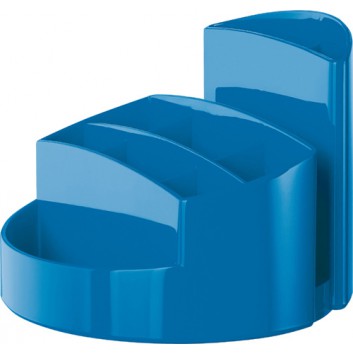  HAN Stifteköcher RONDO New Colour; 140 x 140 x 109 mm (B x H x T); hellblau; hochwertiger Kunststoff, Polystyrol (PS); 9 Fächer 