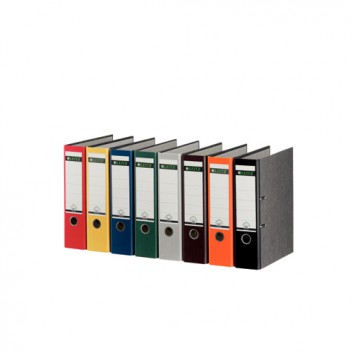  LEITZ Qualitäts-Ordner 180°; für DIN A4; in 8 verschiedenen Farben; 80 mm; 2 Ringe; mit Hebelmechanik und Blattniederhalter; ca. 600 Blatt 