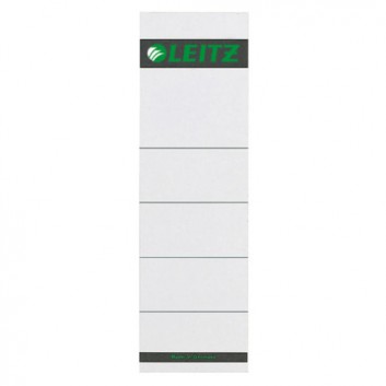 LEITZ Einsteck-Ordnerrückenschild; 57 x 190 mm (kurz/breit); grau; 160 g/qm Karton; zum Einstecken; nicht klebend; für LEITZ Ordner 1010 