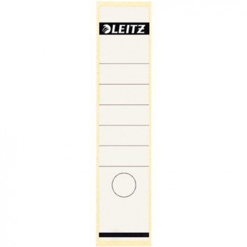  LEITZ Rückenschilder für Handbeschriftung; 61,5 x 285 mm (lang/breit); weiß (lt. Hersteller grau); Papier; permanent; für Handbeschriftung 