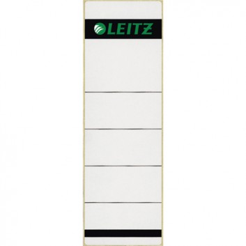  LEITZ Rückenschilder für Handbeschriftung; 61,5 x 192 mm (kurz/breit); weiß (lt. Hersteller grau); Papier; permanent; für Handbeschriftung 