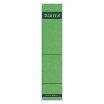  LEITZ Rückenschilder für Handbeschriftung; 39 x 192 mm (kurz/schmal); grün; Papier; permanent; für Handbeschriftung; 10 Blatt; 1 Etikett 