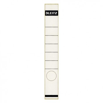  LEITZ Rückenschilder für Handbeschriftung; 39 x 285 mm (lang/schmal); weiß; Papier; permanent; für Handbeschriftung; 10 Blatt; 1 Etikett 