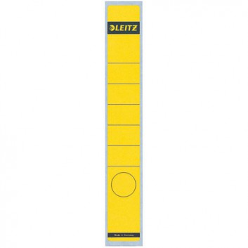  LEITZ Rückenschilder für Handbeschriftung; 39 x 285 mm (lang/schmal); gelb; Papier; permanent; für Handbeschriftung; 10 Blatt; 1 Etikett 