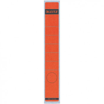  LEITZ Rückenschilder für Handbeschriftung; 39 x 285 mm (lang/schmal); rot; Papier; permanent; für Handbeschriftung; 10 Blatt; 1 Etikett 