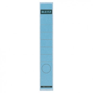  LEITZ Rückenschilder für Handbeschriftung; 39 x 285 mm (lang/schmal); blau; Papier; permanent; für Handbeschriftung; 10 Blatt; 1 Etikett 