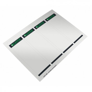  LEITZ Ordneretiketten für PC-Beschriftung; 61,5 x 192 mm (kurz/breit); grau; Papier; permanent; mit Easyprint bedruckbar 