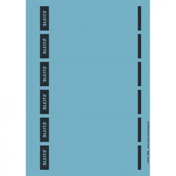  LEITZ Ordneretiketten für PC-Beschriftung; 39 x 192 mm (kurz/schmal); blau; Papier; permanent; mit Easyprint bedruckbar 