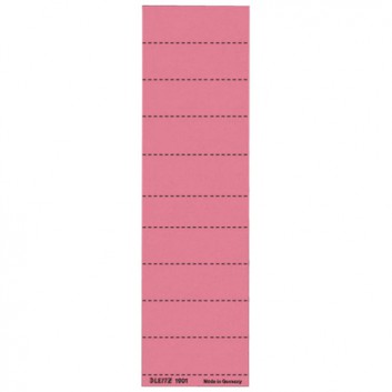  LEITZ Blanko-Schildchen; 60 x 21 mm; rot; Karton; 200g/qm; mit Perforation, 4-fach beschriftbar 