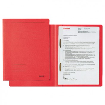  LEITZ Schnellhefter Fresh; rot; für DIN A4; Pendarec-Karton; 250 g/qm; für ca. 250 Blatt; Heftmechanik für Standartlochung 