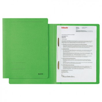  LEITZ Schnellhefter Fresh; grün; für DIN A4; Pendarec-Karton; 250 g/qm; für ca. 250 Blatt; Heftmechanik für Standartlochung 