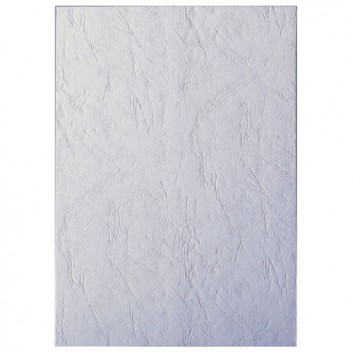  LEITZ Deckblatt Lederoptik; weiß; Ledergenarbter Karton 240 g/qm 