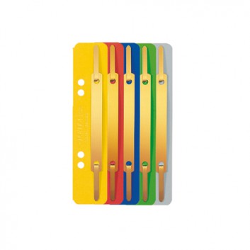  LEITZ Heftstreifen aus Karton; verschiedene Farben; 158 x 35 mm; Primärkarton; 320 g; ca. 250 Blatt; Aufreihband aus Metall; 60 und 80 mm Lochung 