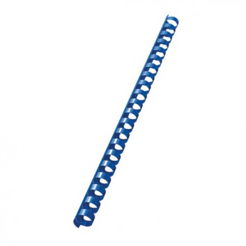  LEITZ Plastikbinderücken; DIN A4; blau; 14 mm; 21 Ringe; US-Teilung 